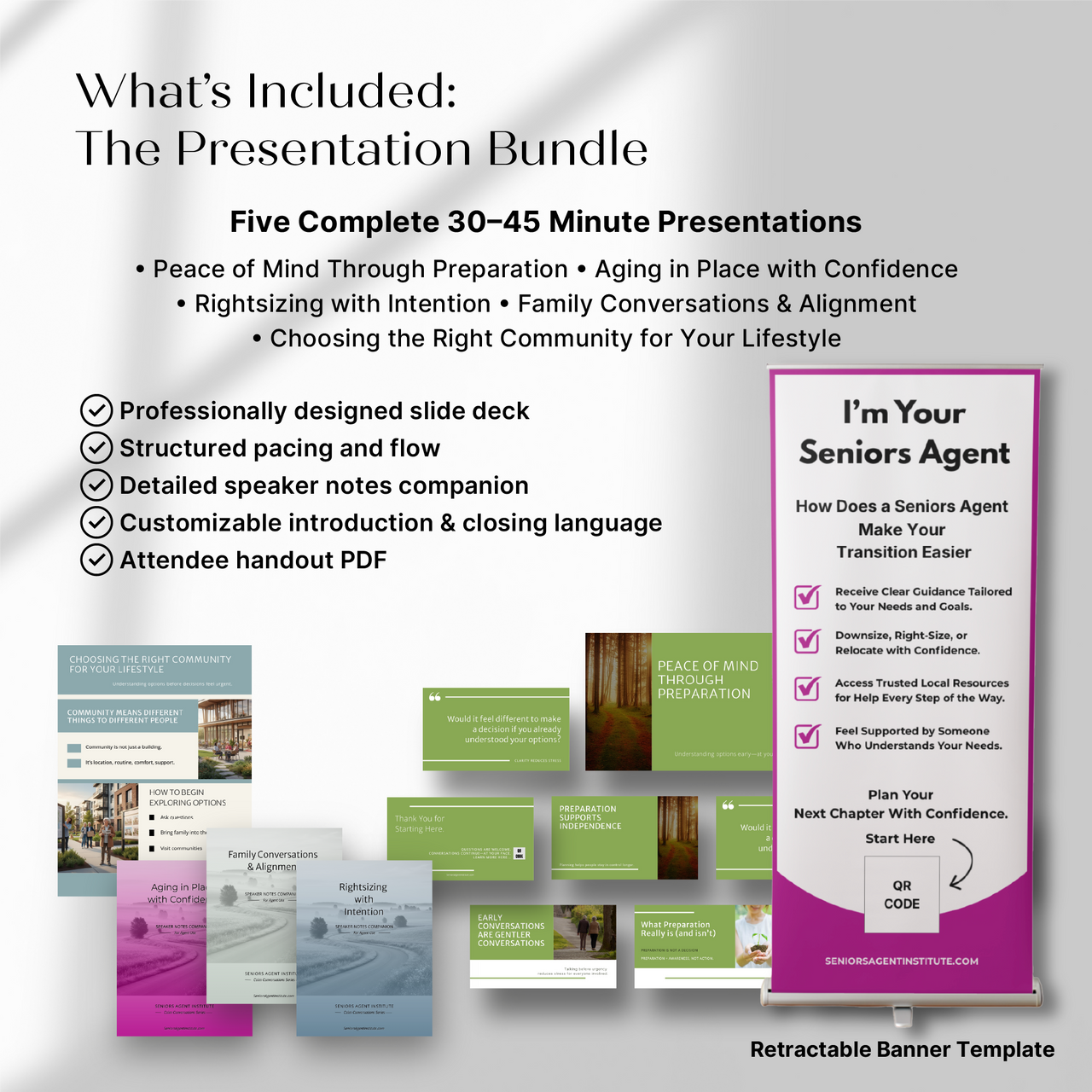 The Seniors Agent Institute Presentation Bundle